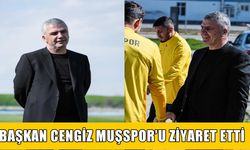 Muşspor Başkanı Cengiz'den takıma moral ziyareti