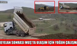 Muş'ta yol onarım çalışmaları sürüyor