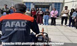 Öğrenciler AFAD gönüllülük eğitimi ile bilinçleniyor