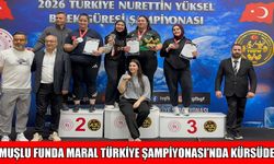 Muşlu sporcu Funda Maral Türkiye üçüncüsü oldu