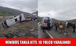 Muş’ta yolcu minibüsü dereye uçtu: 16 yaralı