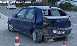 Elazığ’da iki otomobil çarpıştı: 1 yaralı