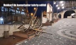 Hakkari’de Kent Mobilyalarına Zarar: Kamelyalar Tahrip Edildi