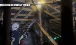 Erzurum'da korkutan ev yangını