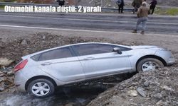 Hakkari’de otomobil kanala düştü: 2 yaralı