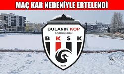 Bulanık Kopspor-Dersimspor maçına kar engeli