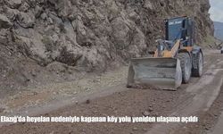 Elazığ’da heyelan sonrası hızlı müdahale: Yol yeniden ulaşıma açıldı