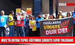 Muş’ta üç eğitim sendikasından ortak iş bırakma eylemi