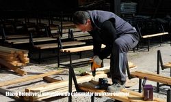 Elazığ Belediyesi atölyelerinde çalışmalar aralıksız sürüyor