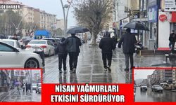 Muş’ta güneşli hava yerini sağanağa bıraktı