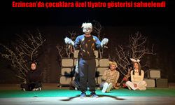 Erzincan’da çocuklara özel tiyatro gösterisi sahnelendi
