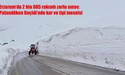 Nisan’da kar esareti: Palandöken Geçidi’nde tipi ulaşımı zorluyor