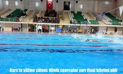 Kars’ta Yüzme Heyecanı: Minikler Yarı Final Biletini Kaptı