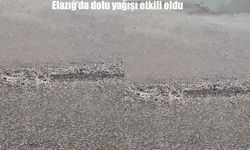 Elazığ’da dolu yağışı hayatı olumsuz etkiledi