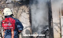 Van Tuşba’da odunluk yangını: İtfaiye müdahale etti