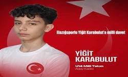 Elazığsporlu Yiğit Karabulut’a U14 Milli Takım Daveti