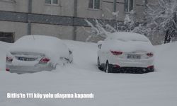 Bitlis’te kar alarmı: 111 köy yolu ulaşıma kapandı