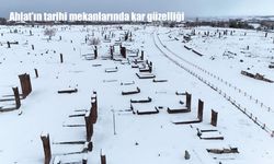 Ahlat’ta kar yağışı tarihi dokuyu kartpostala çevirdi