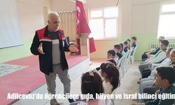 Adilcevaz’da öğrencilere gıda, hijyen ve israf bilinci eğitimi