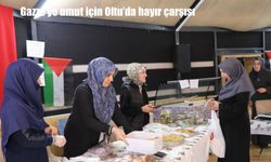 Gazze'ye umut için Oltu'da hayır çarşısı
