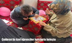 Çaldıran’da özel öğrenciler hafızlarla buluştu