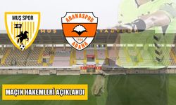 Muşspor-Adanaspor maçının hakemleri belli oldu