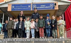 Erzincan’da minik öğrenciler emniyeti ziyaret etti