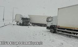 Bitlis'te zincirleme kaza: 4 tır ve 2 otomobil çarpıştı, 5 yaralı