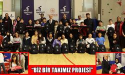 Muş’ta “Biz Bir Takımız Projesi”: 32 öğrenciye spor malzemesi desteği