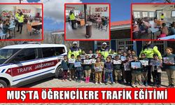 Muş’ta öğrencilere trafik eğitimi: “Geleceğin Bilinçli Yayaları” yetişiyor