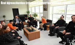 Erzincan’da özel öğrenciler Polis Haftası kapsamında emniyeti ziyaret etti