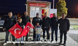 Güroymak’ta polislere ihbarlı sürpriz: Pasta ile karşılama