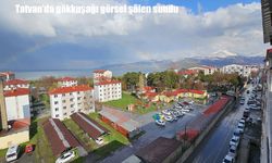 Tatvan’da gökkuşağı görsel şölen sundu
