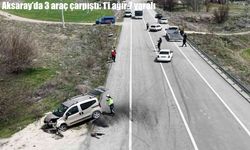 Aksaray’da zincirleme kaza: 1’i ağır 7 yaralı
