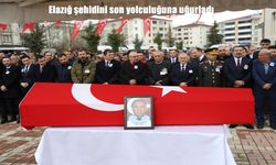 Elazığ’da hüzünlü veda: Şehit polis son yolculuğuna uğurlandı