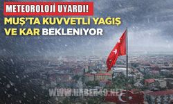 Meteoroloji’den Muş için kuvvetli yağış ve kar uyarısı!
