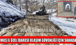 Muş İl Özel İdaresi’nden köy yollarında yoğun mesai