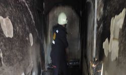 Van'da ev yangını