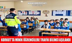 Muş’ta trafik jandarmasından minik öğrencilere uygulamalı güvenlik eğitimi