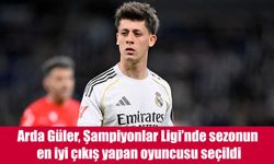 Arda Güler Şampiyonlar Ligi'nin En İyi Çıkış Yapan Oyuncusu Seçildi