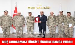 Muş jandarma personelinden büyük başarı: Türkiye üçüncülüğü gururu