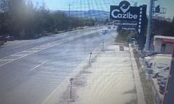 Elazığ’da 5 kişinin yaralandığı trafik kazası, güvenlik kamerasına yansıdı