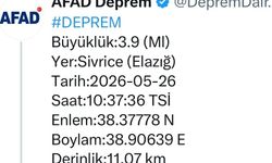 Elazığ’da bir deprem daha meydana geldi