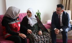 Erzurum’da şehit annesine anlamlı bayram hediyesi
