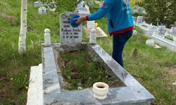 Susuz’da şehit kabirleri bayram öncesi temizlendi
