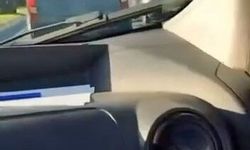 Elazığ’da makas atan sürücü kameraya yansıdı
