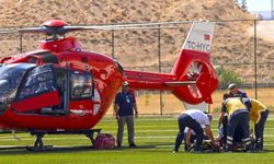 Malatya’da ambulans helikopter 82 yaşındaki hasta için havalandı