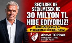 Elazığspor Başkan Adayı Ahmet Toprak’tan 30 milyon TL’lik destek sözü