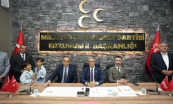 MHP Erzurum teşkilatı bayramlaşma programında buluştu