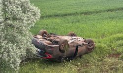 Erzincan’da otomobil şarampole devrildi: 4 yaralı